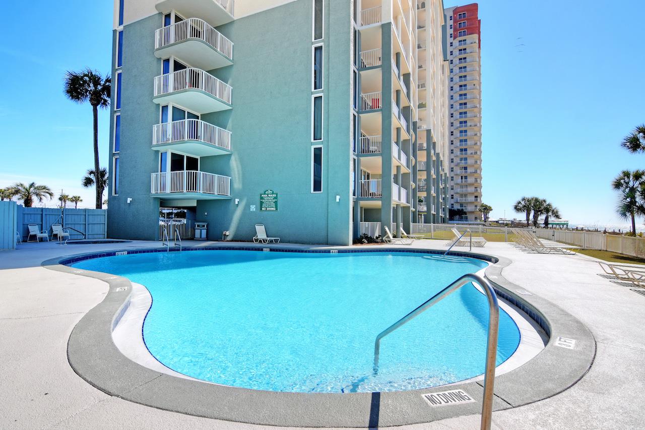 Take a dip in one of many pools  at  Long Beach Resort Panama City Beach FL