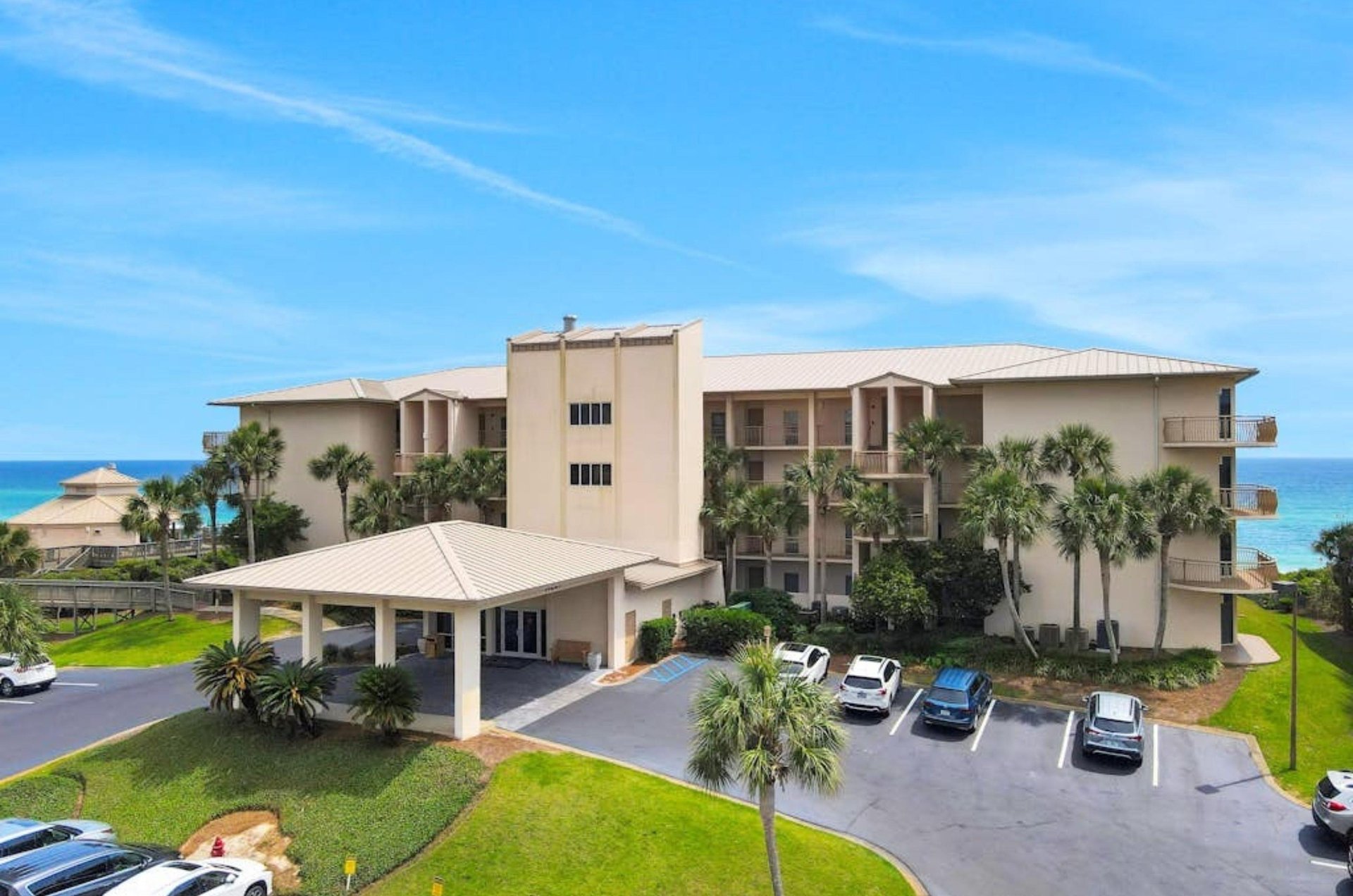 The front of High Pointe Resort in Seacrest Beach, Florida