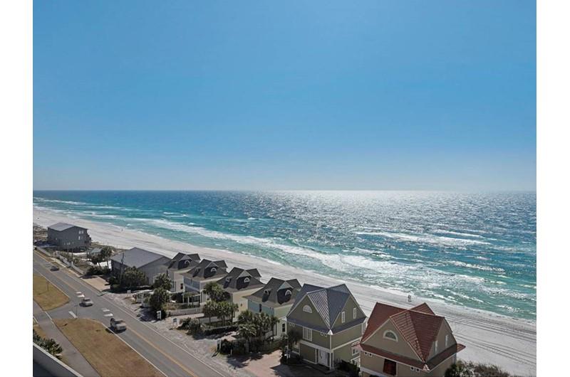 See for miles down the coastline at Leeward Key Condominiums in Destin Florida