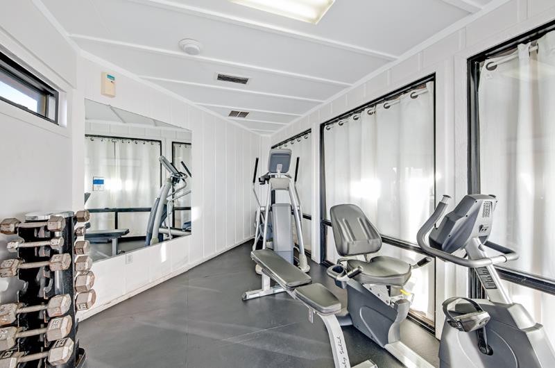 Beach House Condos fitness facility