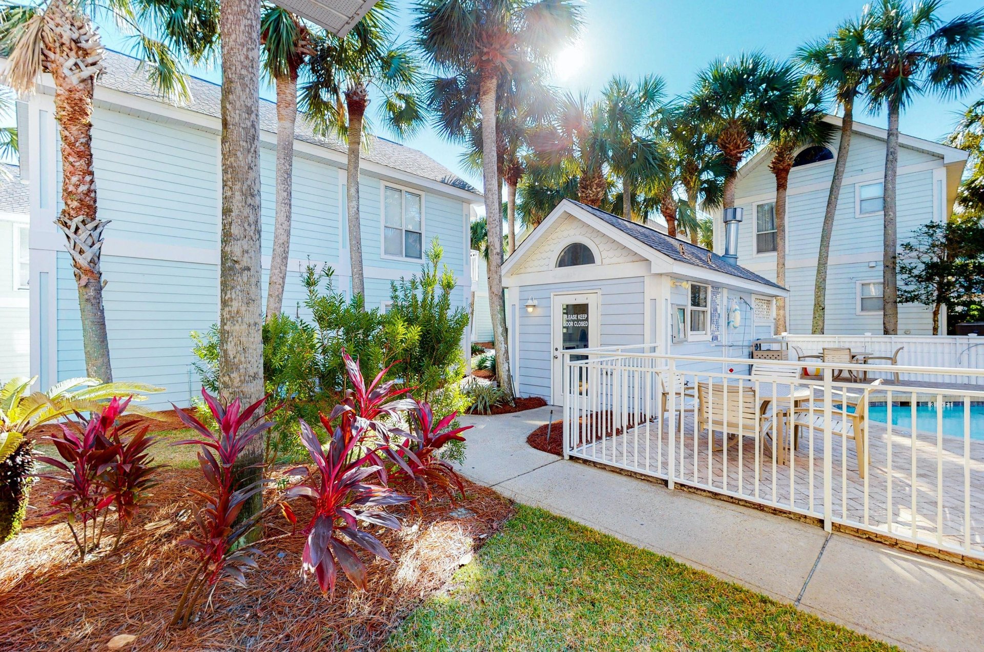 Poolside cabana