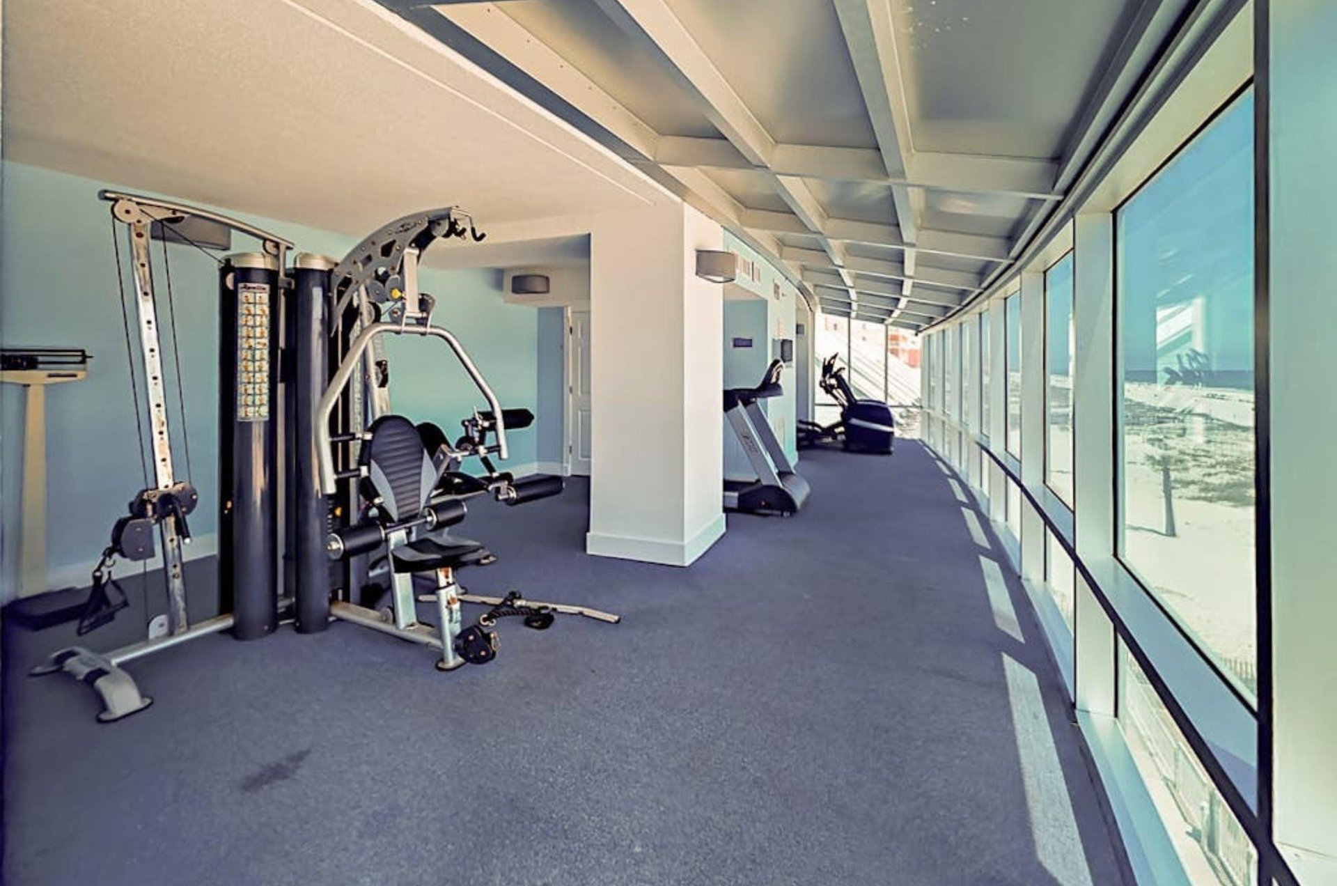 Get a vacation workout in at the fitness center