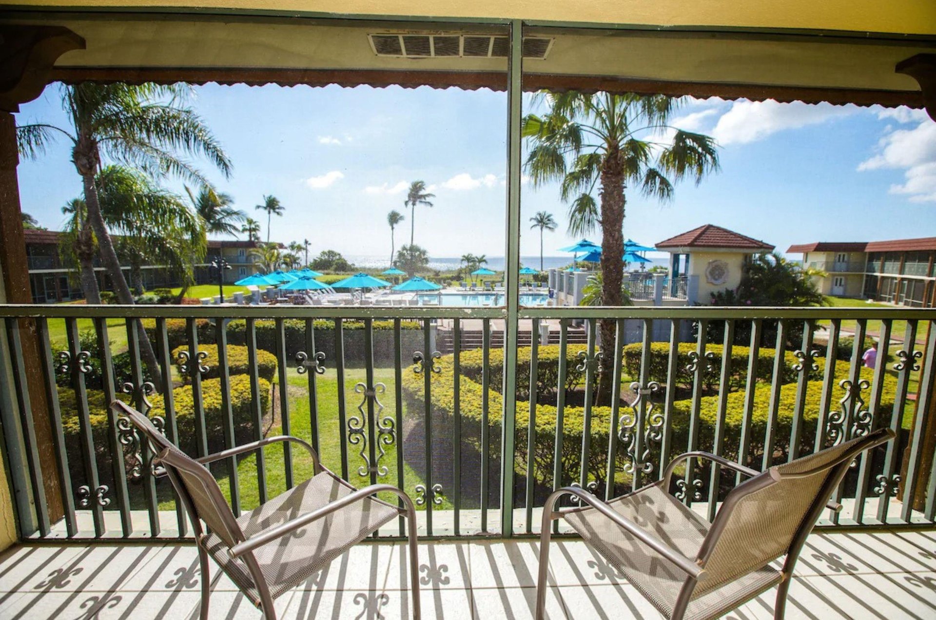 Take in stunning Gulf views from a private balcony