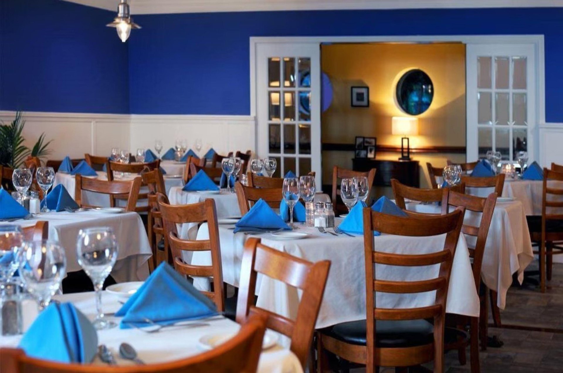 One of two onsite restaurants at West Wind Inn