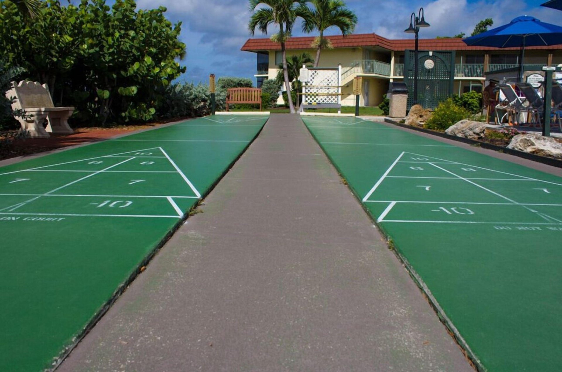 Shuffleboard at West Wind Inn