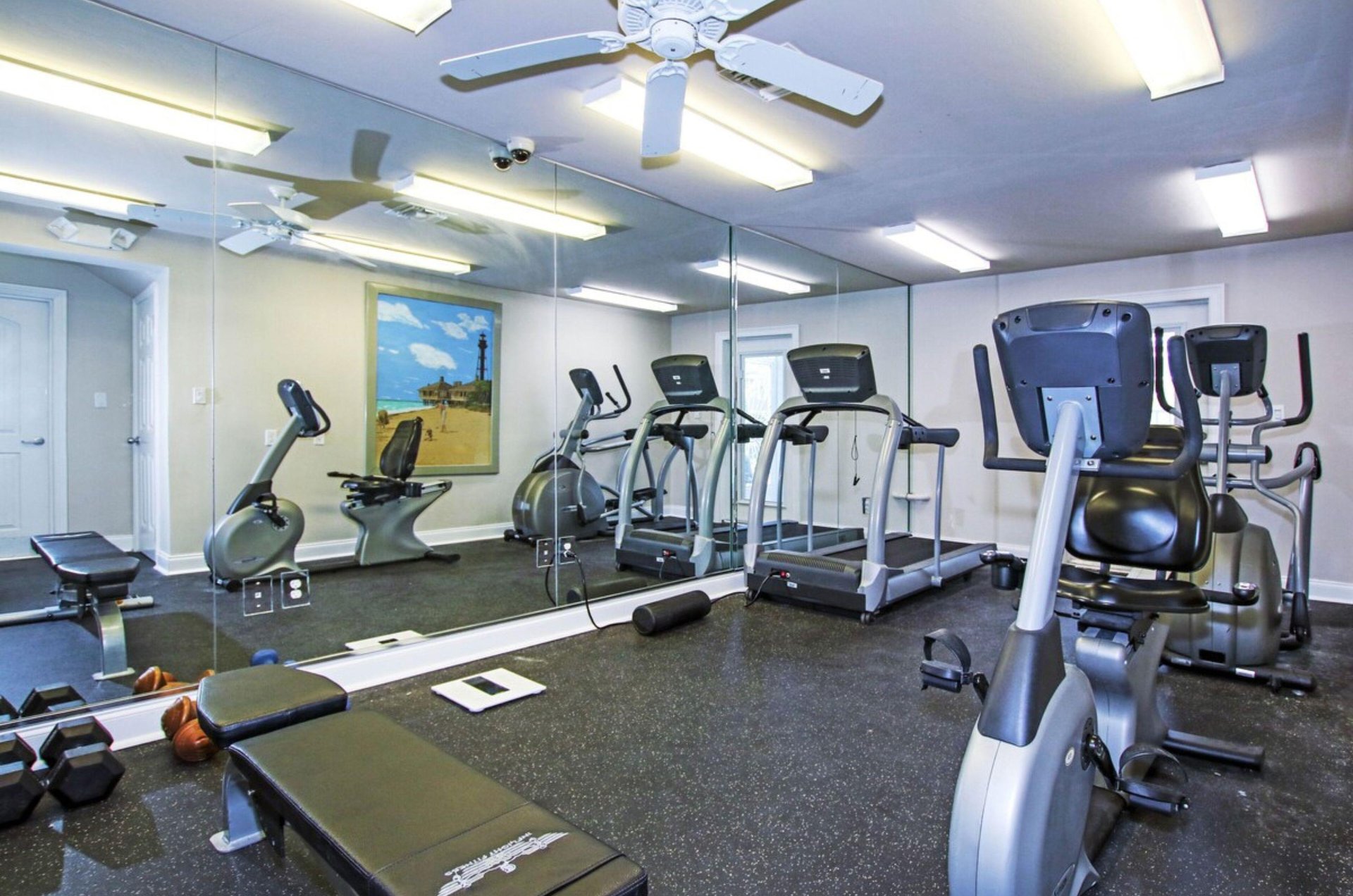 Get a vacation workout in at the 24hour fitness centre