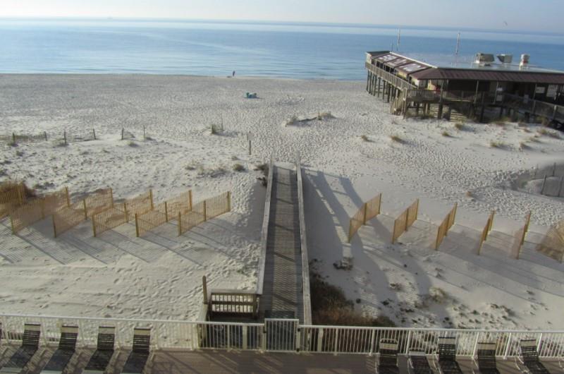 Gulf Shores Beach View from Boardwalk Condos