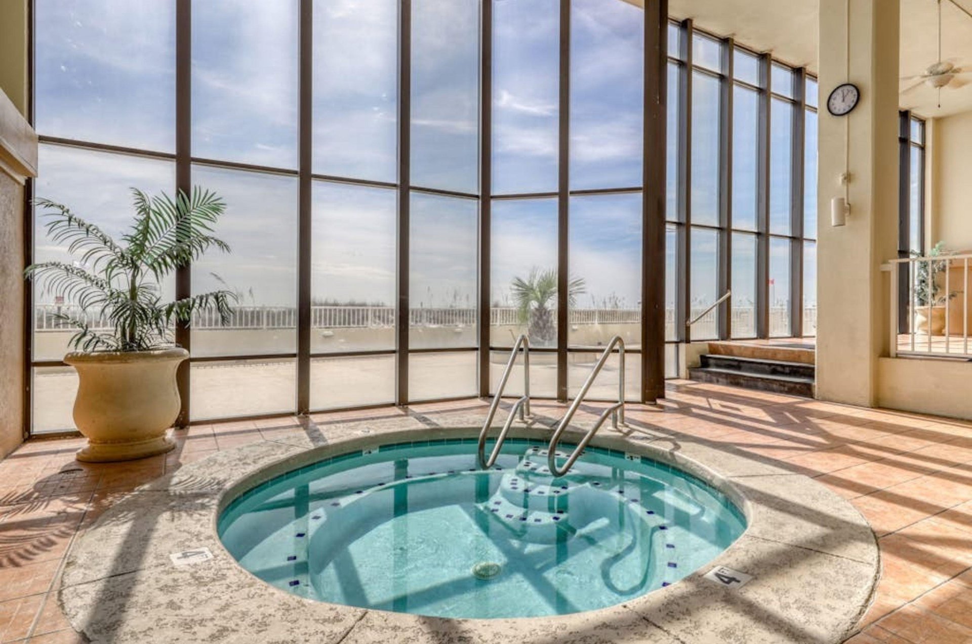 The indoor hot tub at Summerchase Condominiums in Orange Beach Alabama
