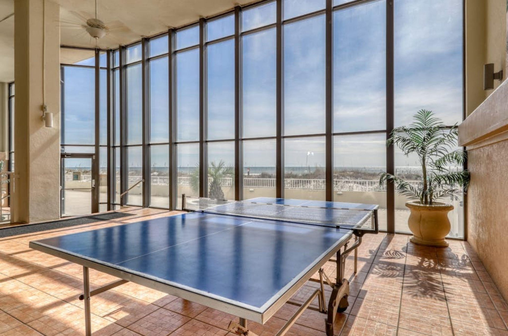 The pingpong table at Summerchase Condos in Orange Beach Alabama
