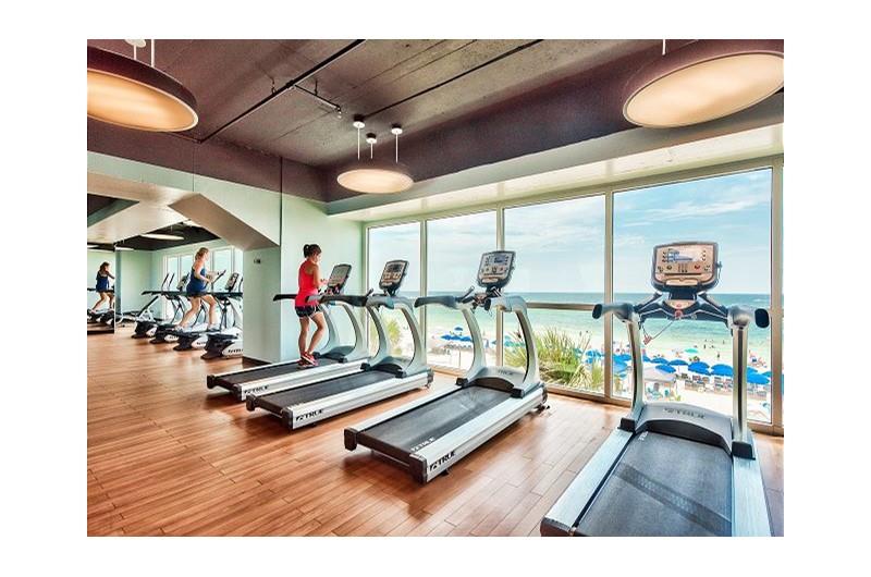 Get your workout in the gym at SPLASH in Panama City Beach Florida