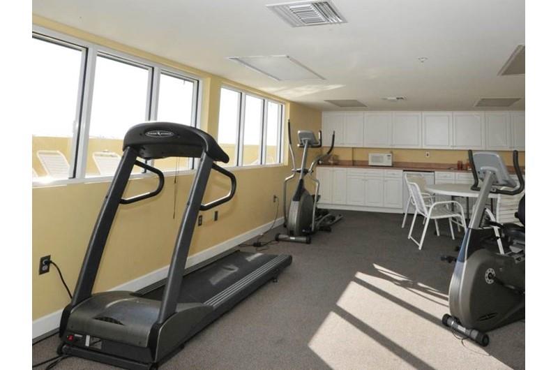 Gym area at Pelican Isle Condos in Fort Walton Florida