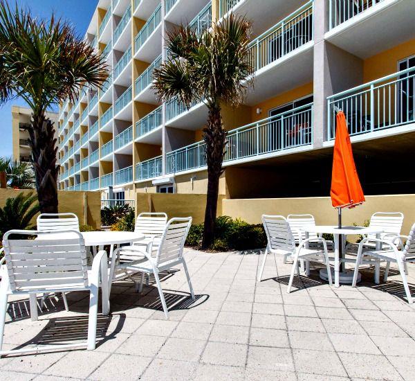 Gathering outside area at Pelican Isle Condos in Fort Walton Florida