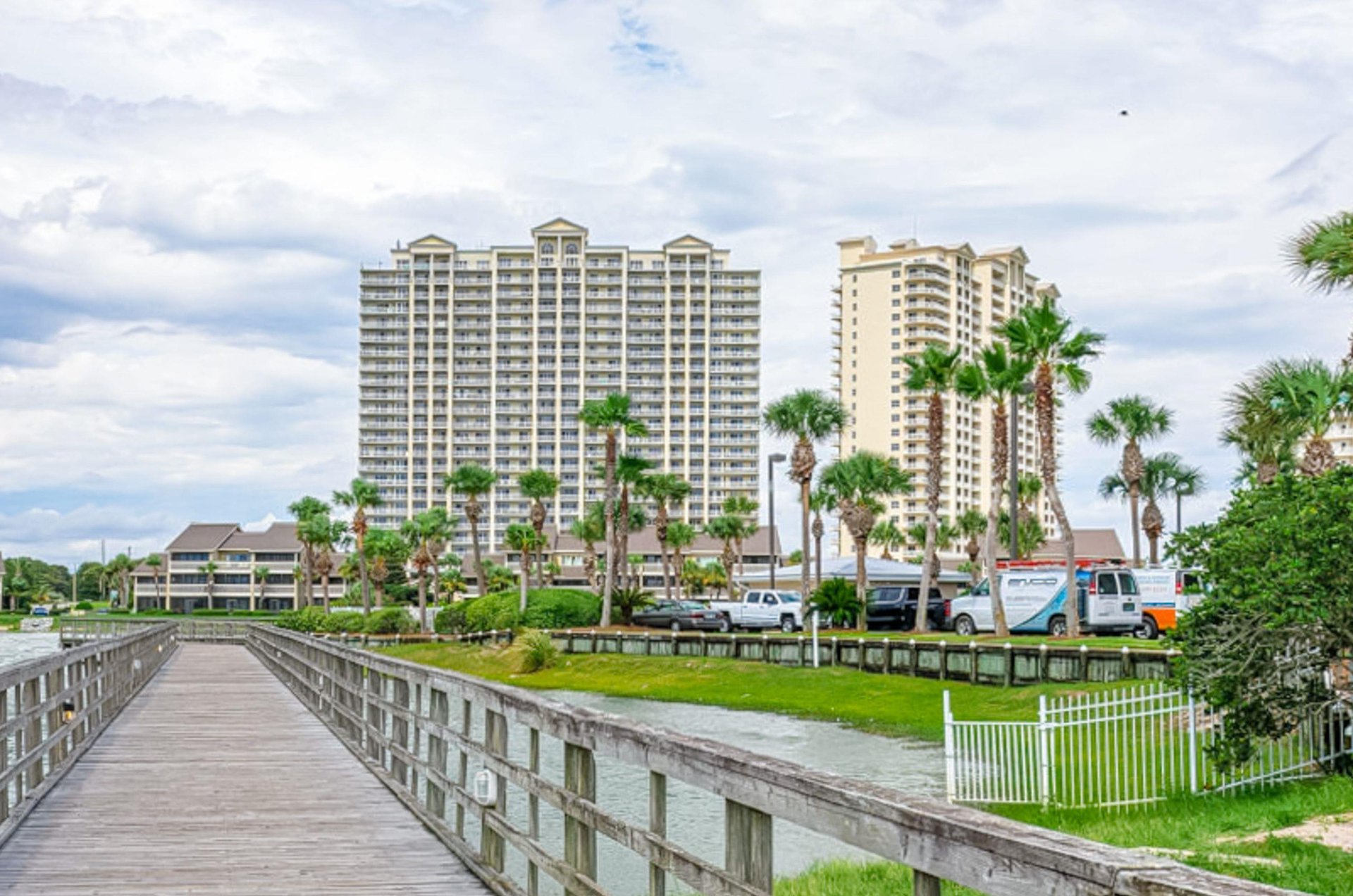 Boardwalks provide easy passage and a great view over this freshwater lake.