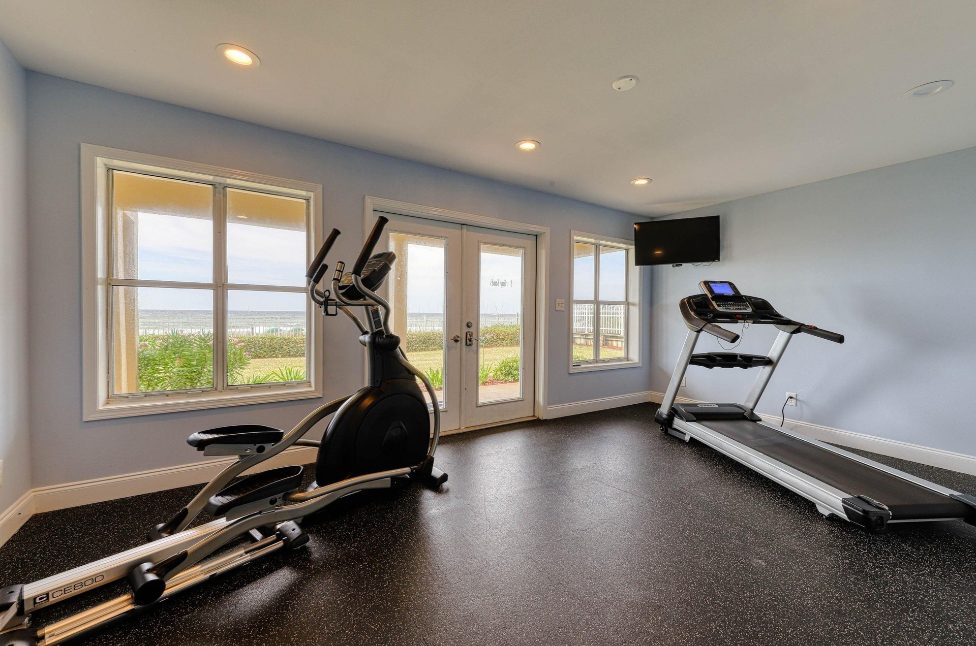 The community fitness room