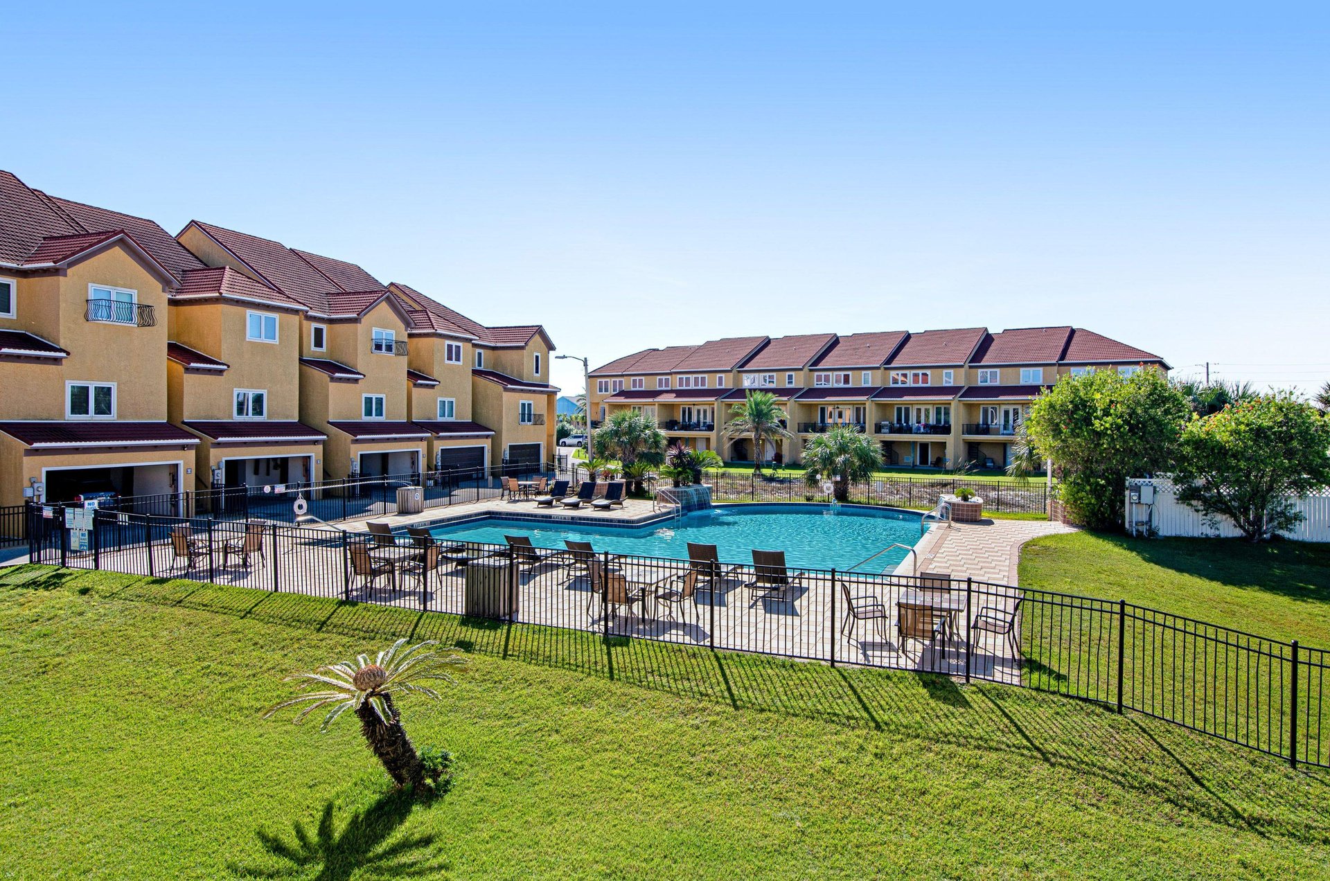 Take a dip in the outdoor pool at Regency Cabanas