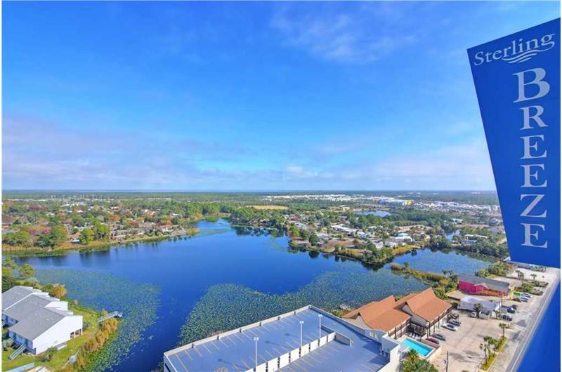 Lovely bay view from your balcony at Sterling Breeze in Panama City Beach Florida