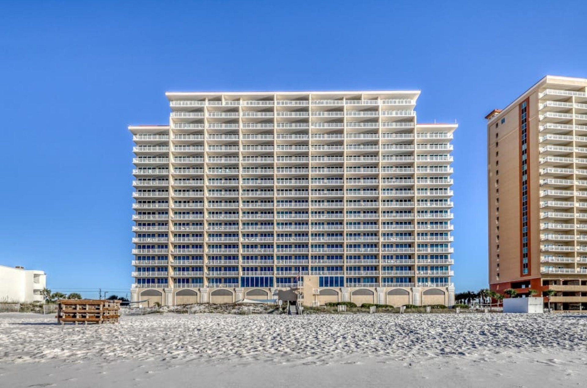 The San Carlos condominiums in Gulf Shores, Alabama