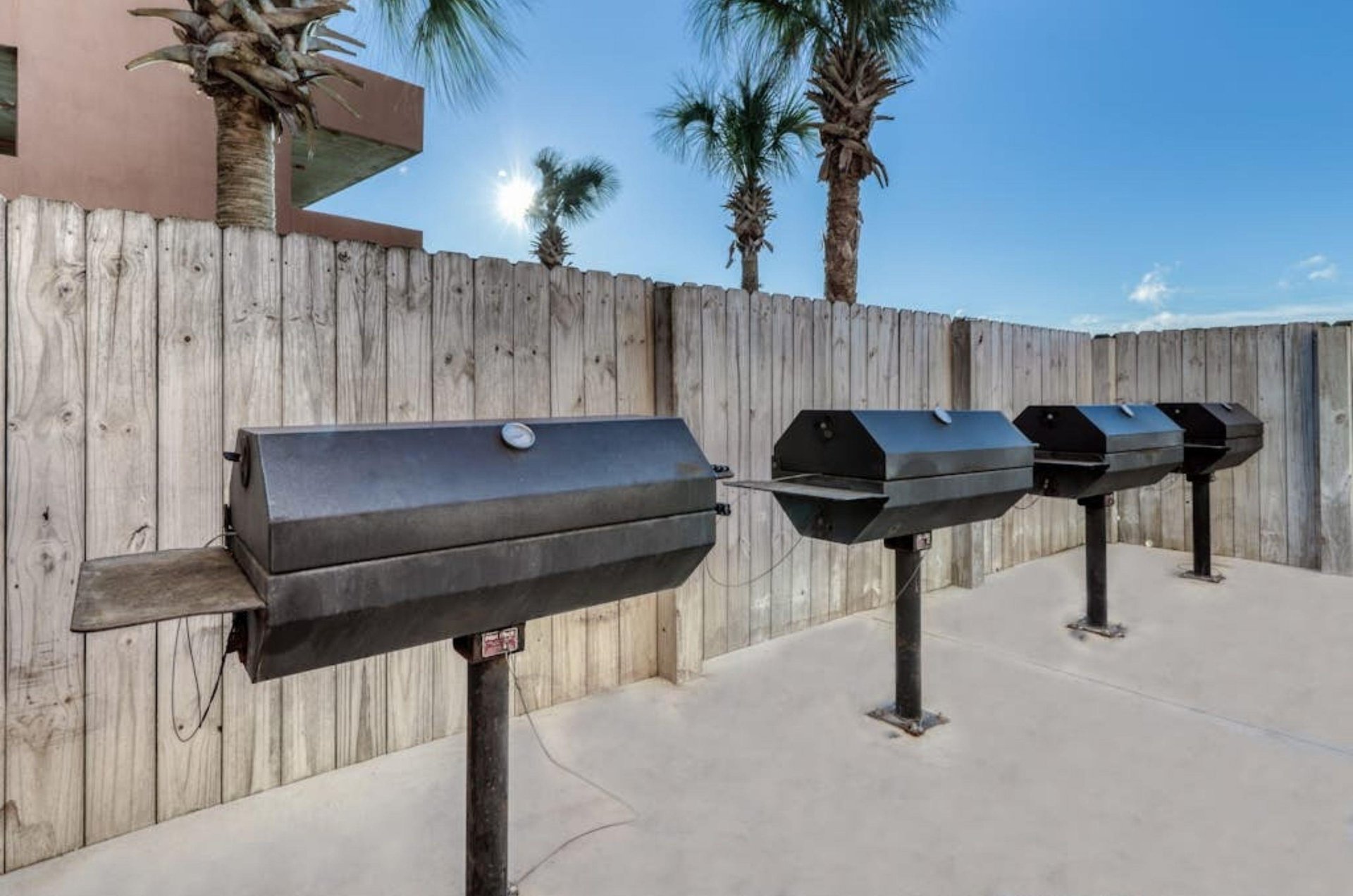 The outdoor grills at San Carlos Gulf Shores