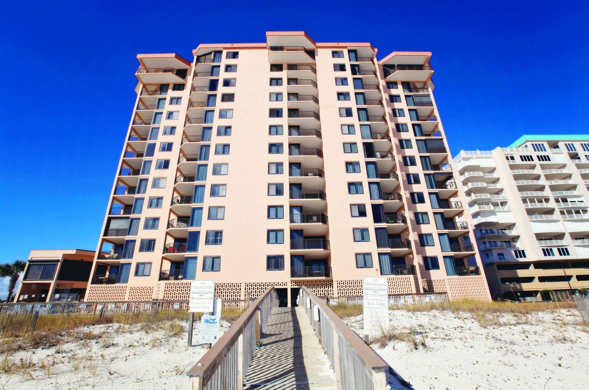 Broadmoor Condominiums are only steps away from miles of stunning Gulf beaches