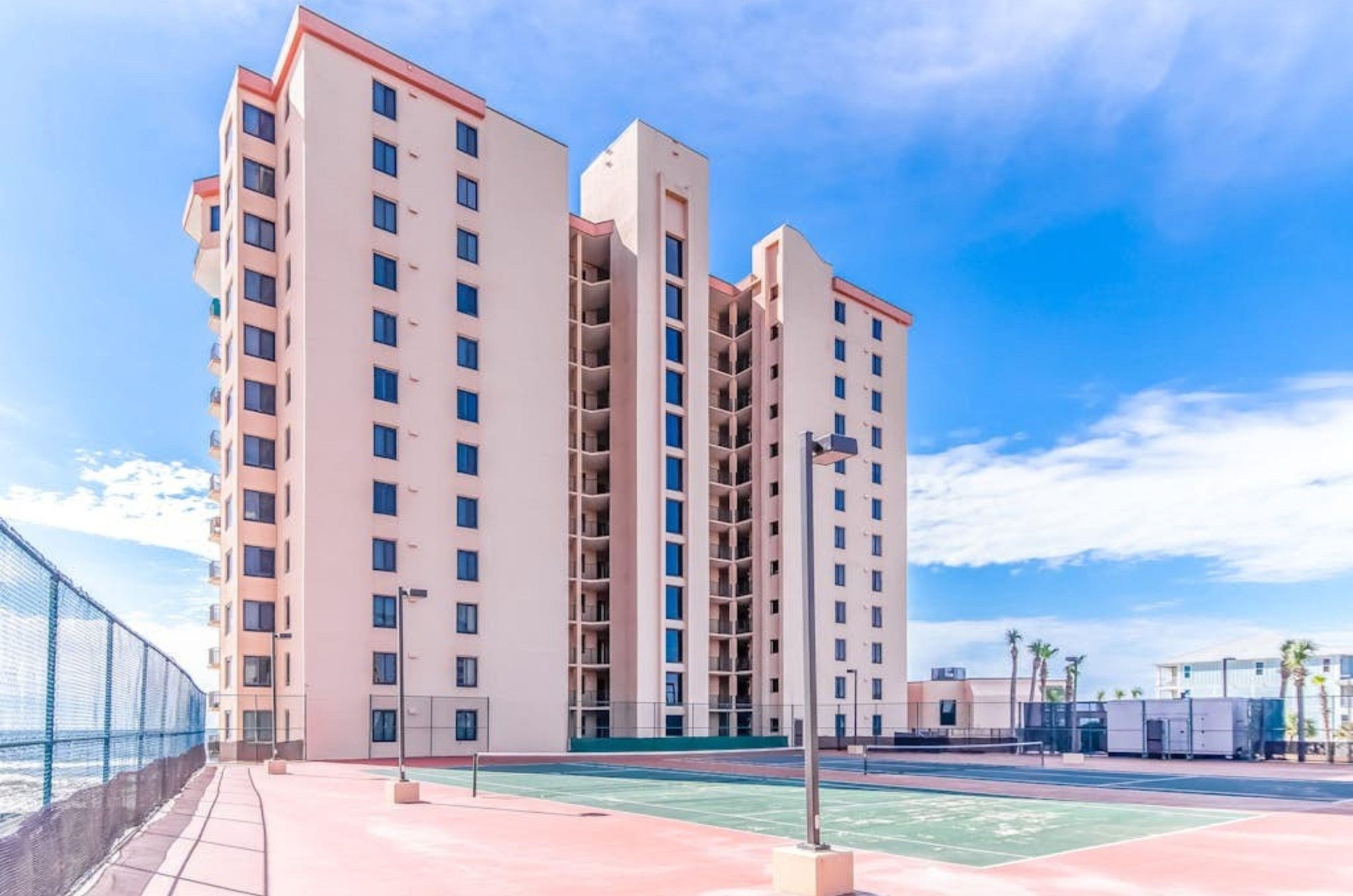 Broadmoor Condominiums is a beachfront property in Orange Beach, Alabama