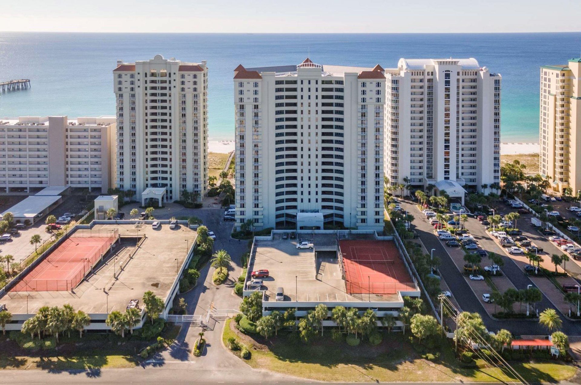 The resort sits right on the Gulf of Mexico