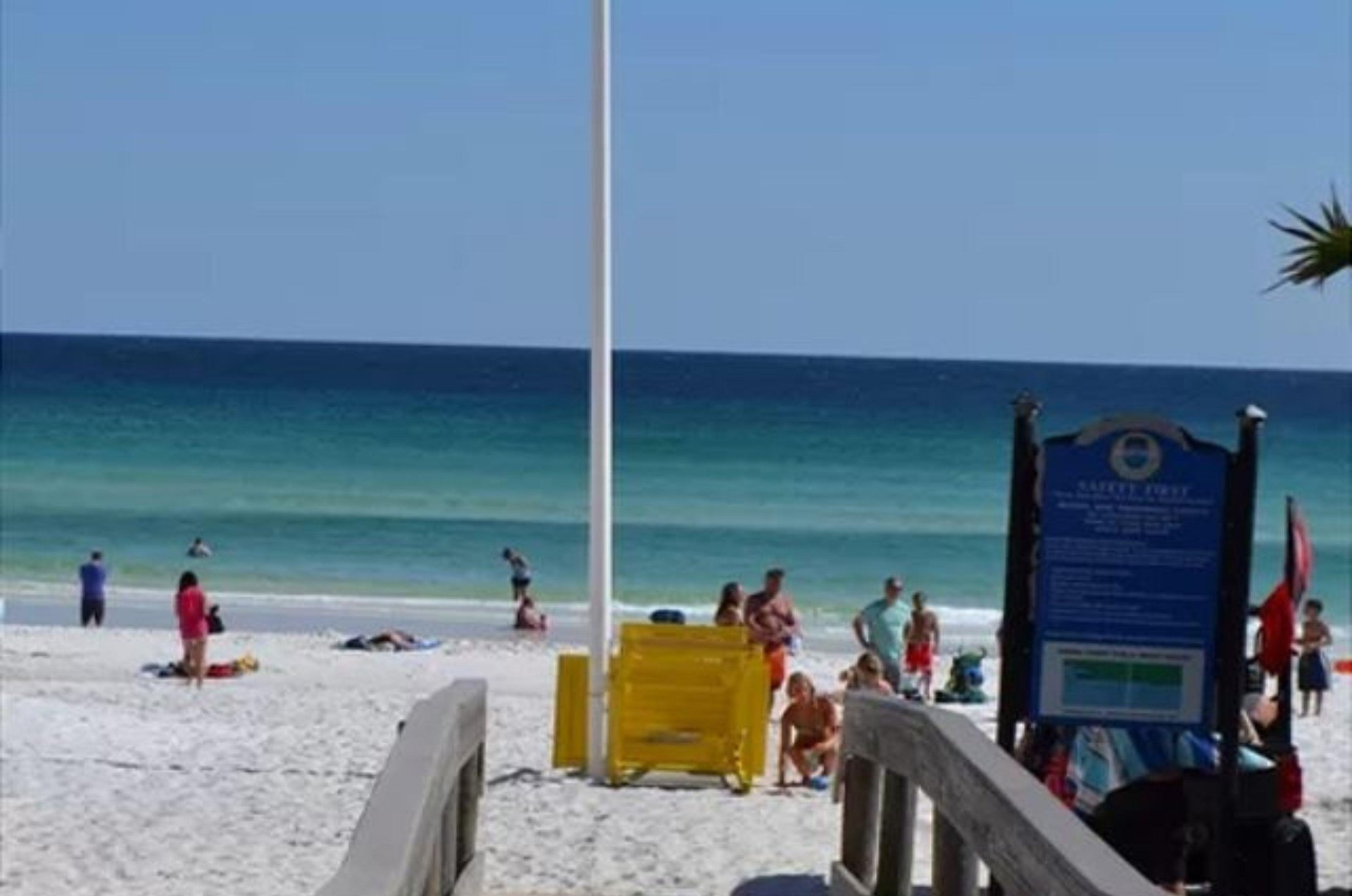 Caribbean Dunes boardwalk leads to the beach.