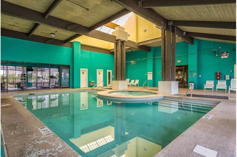 Huge indoor pool at White Caps in Orange Beach Alabama