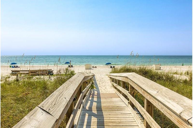 Easy access to the beach from White Caps in Orange Beach Alabama