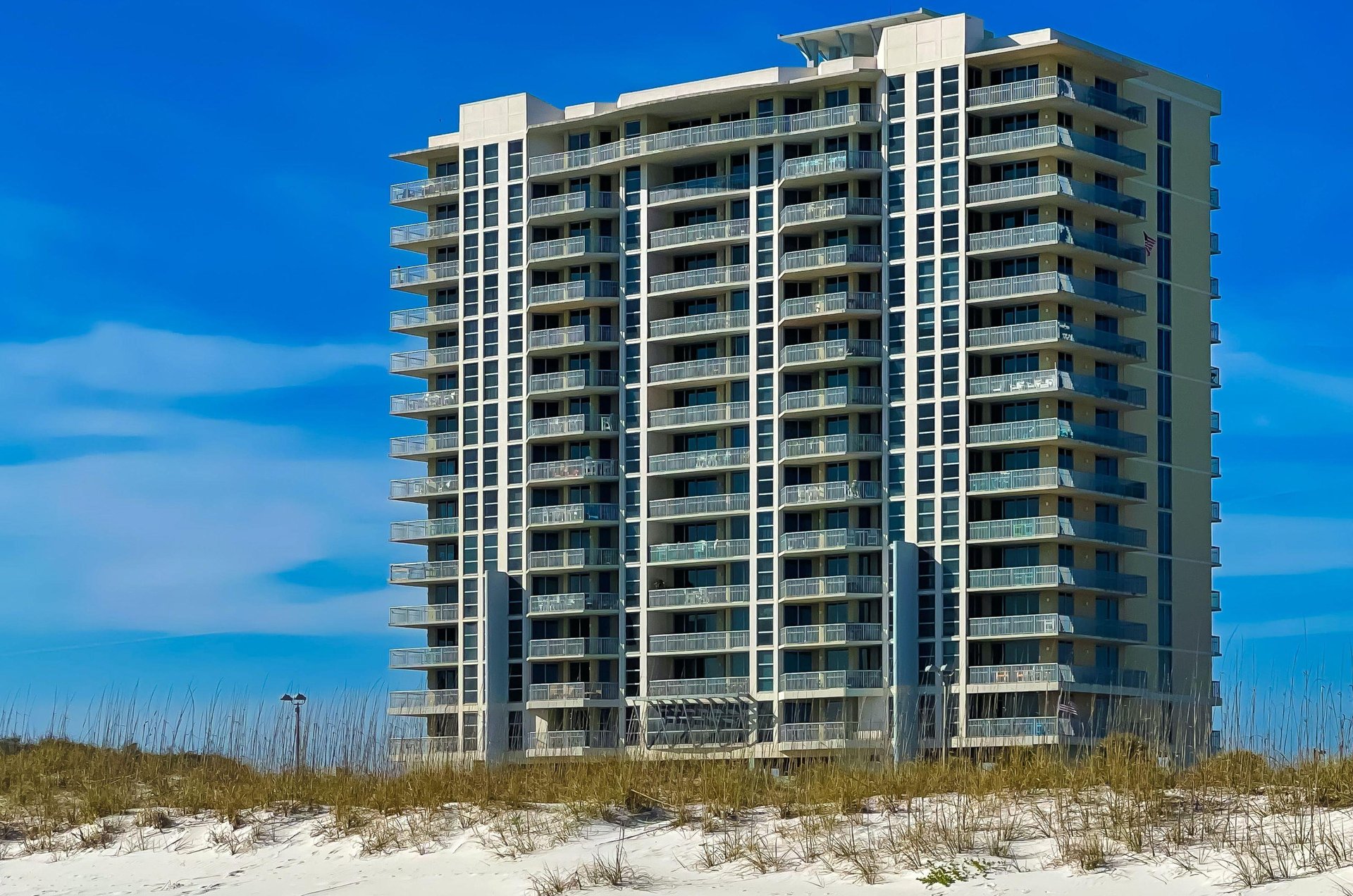 Private balconies at Emerald Dolphin provide a great spot to relax and take in the views