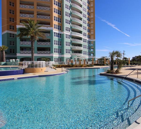 Oversize swimming pool at En Soleil Panama City Beach Florida