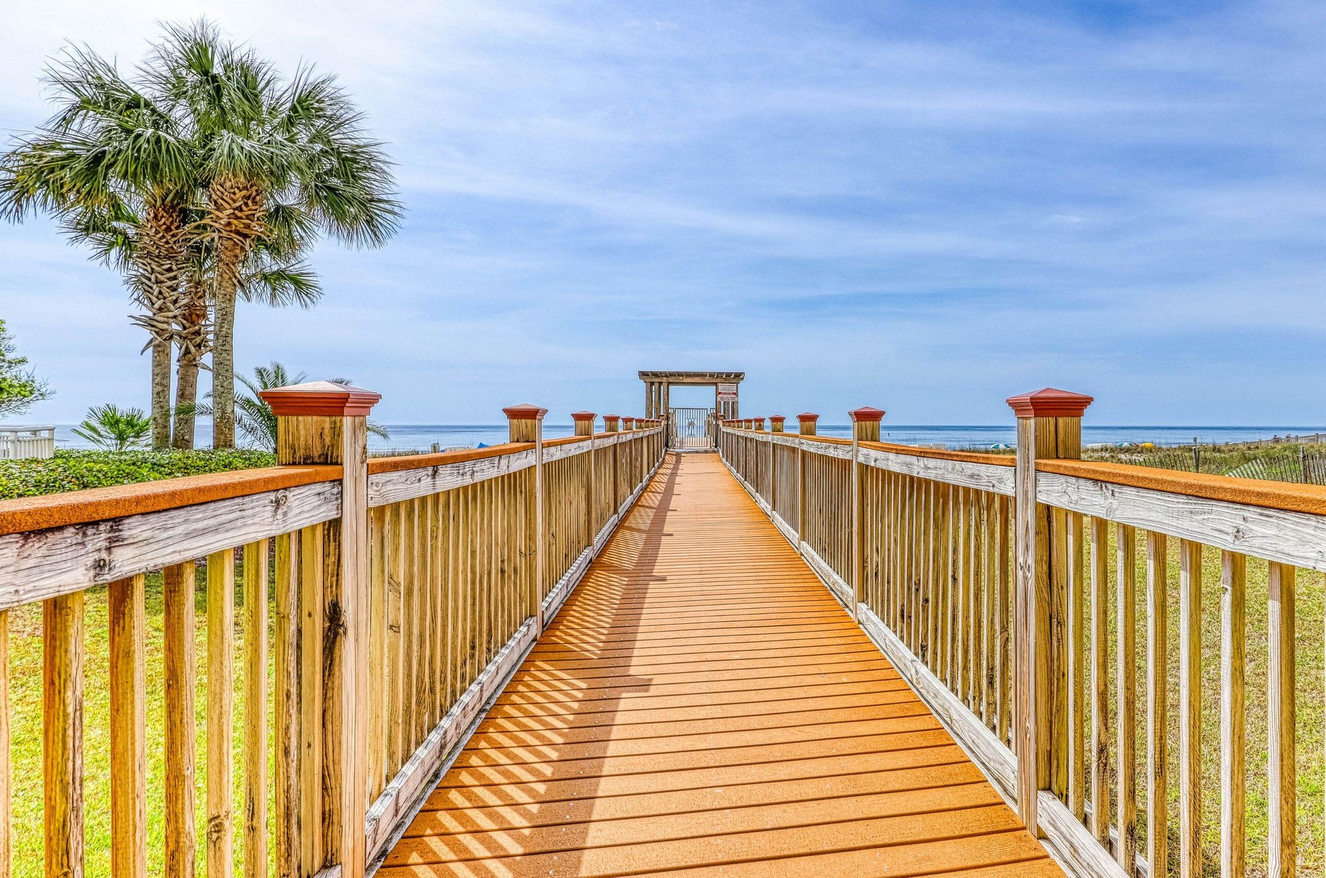 A boardwalk to the Gulf of Mexico