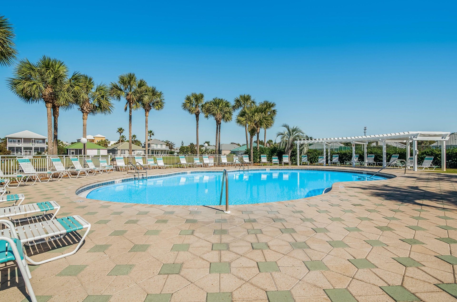 Maravillas pool and loungerlined sun deck