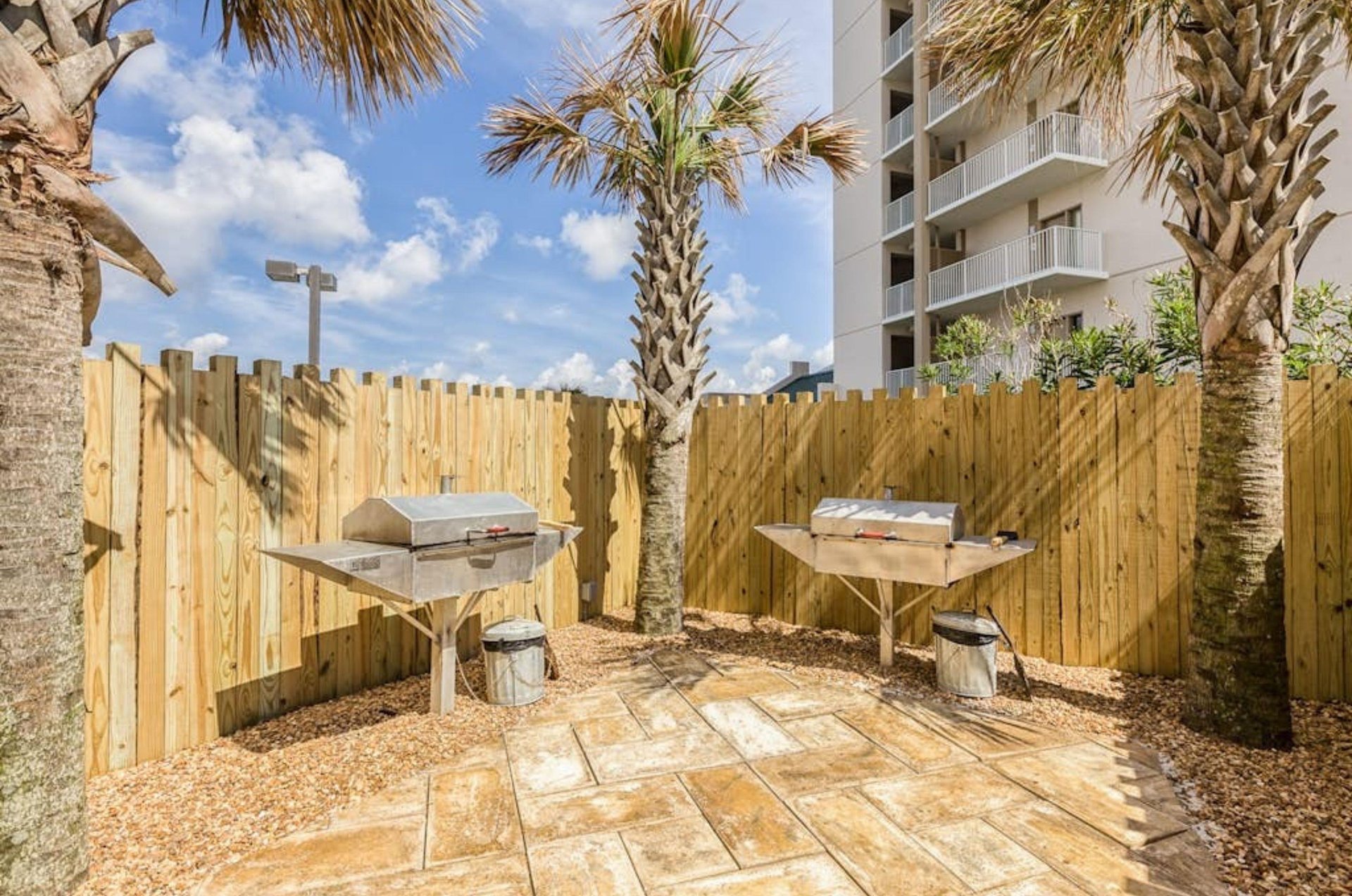 Outdoor barbecue grills at Pelican Pointe in Orange Beach Alabama