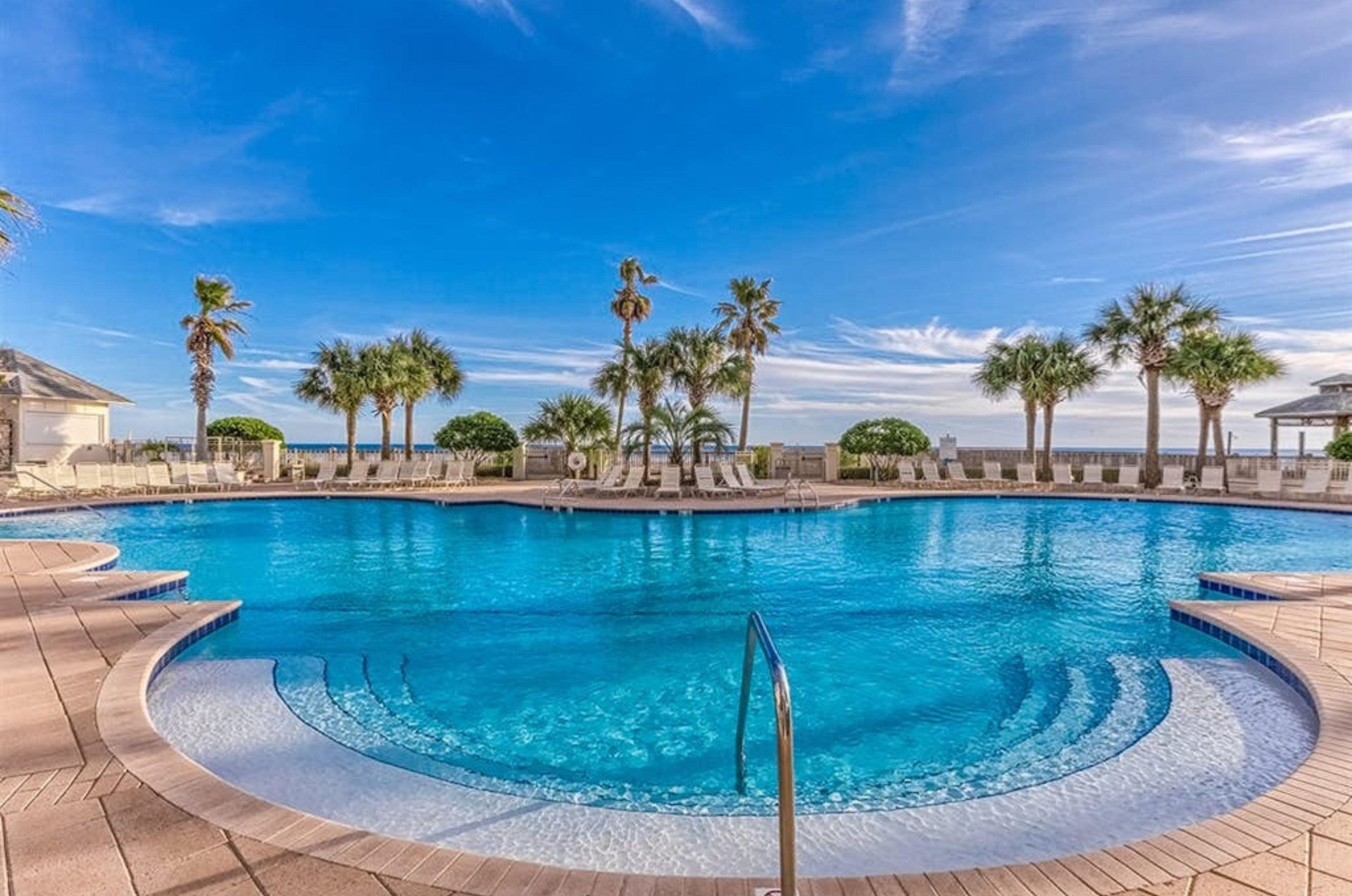 One of the sparkling outdoor pools at Beach Club Resort