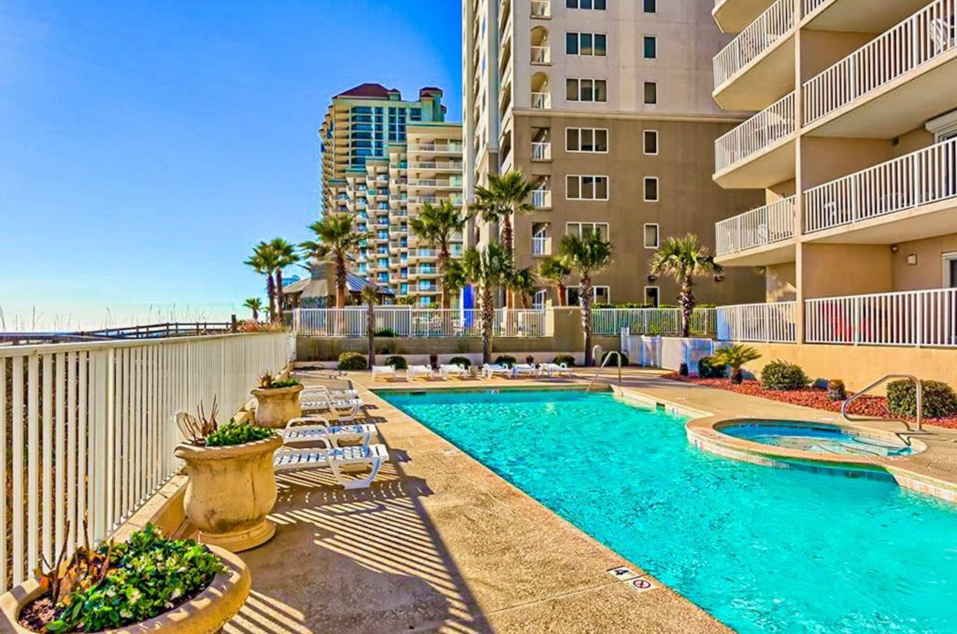 Soak up the sun by the outdoor pool