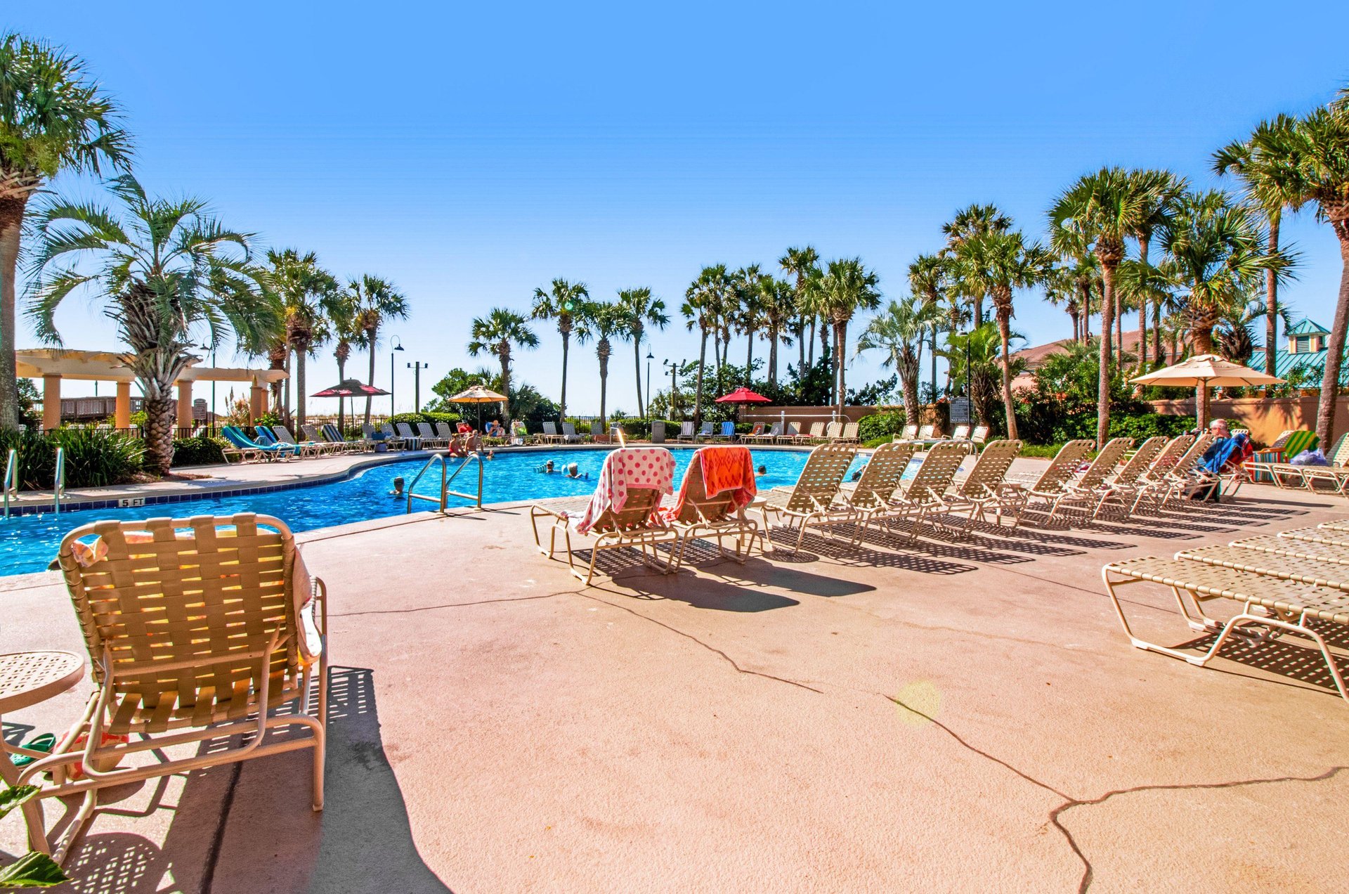 The outdoor swimming pool at Westwinds in Miramar Beach, Florida