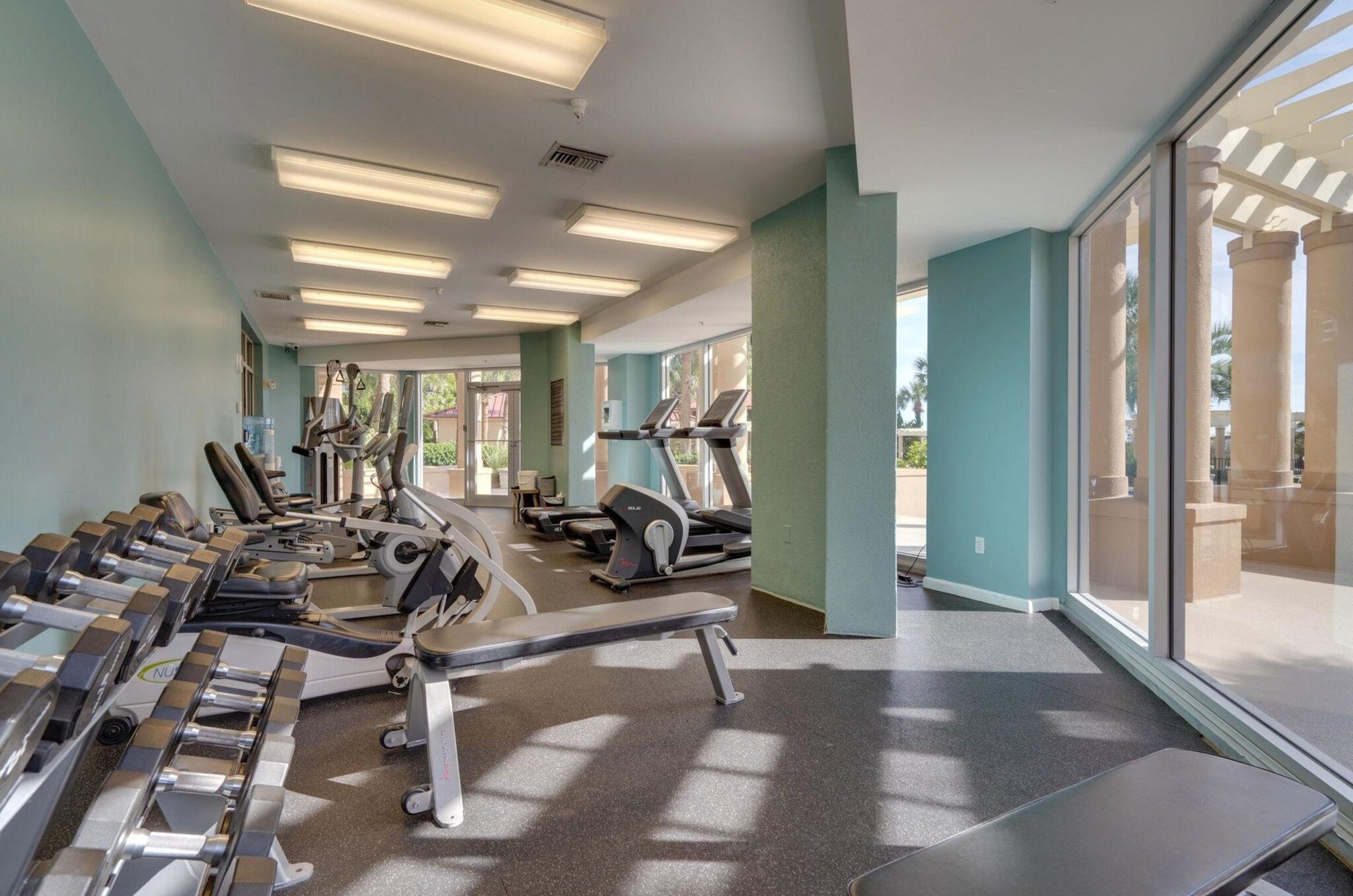The gym at Westwinds at Sandestin in Destin, Florida