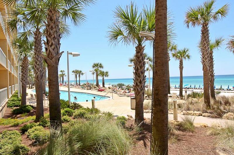 Stroll the lovely grounds at Calypso in Panama City Beach Florida