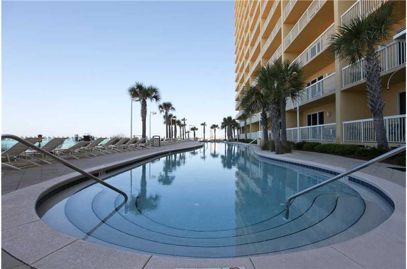 Large inviting pool at Calypso in Panama City Beach Florida