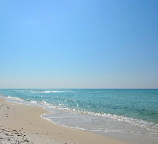 Surf lapping the beach at Island Princess Fort Walton