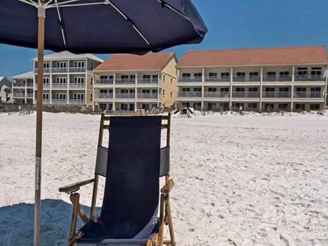 The beach is steps from Eastern Shores Condominiums in Highway 30A Florida