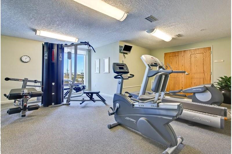 Nice gym at The Colonnades in Gulf Shores Alabama