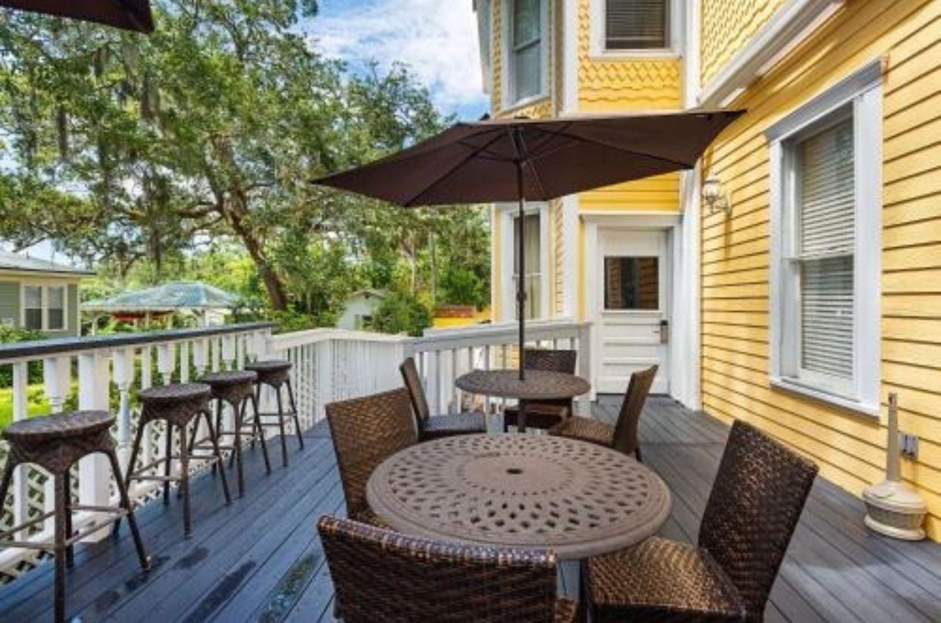 Unwind on one of the many porches at Coombs Inn  Suites in Apalachicola, Floirda