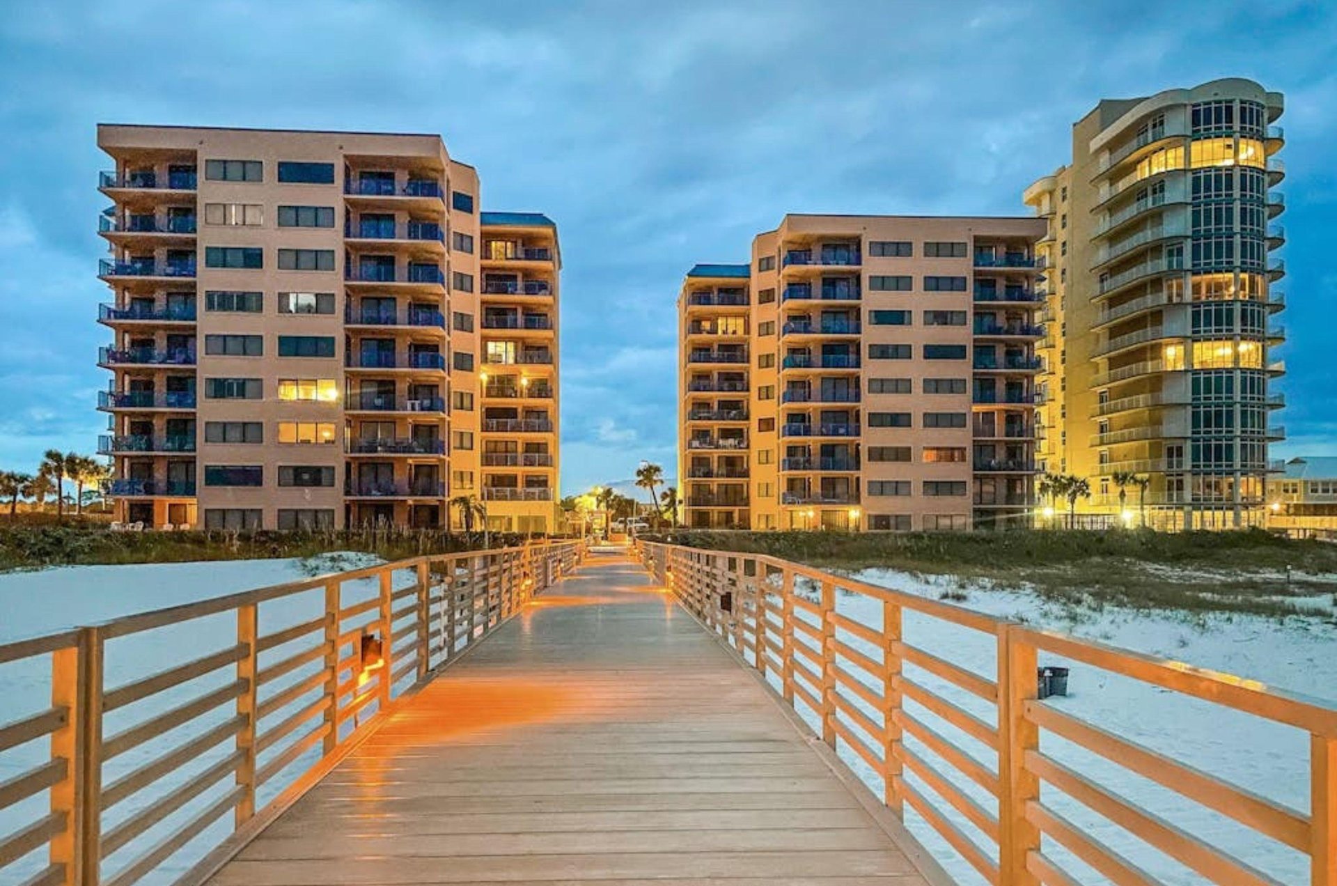 The condominiums are only steps away from amazing Gulf beaches