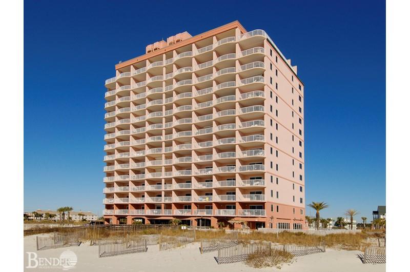 Beach view of Royal Palms in Gulf Shores Alabama