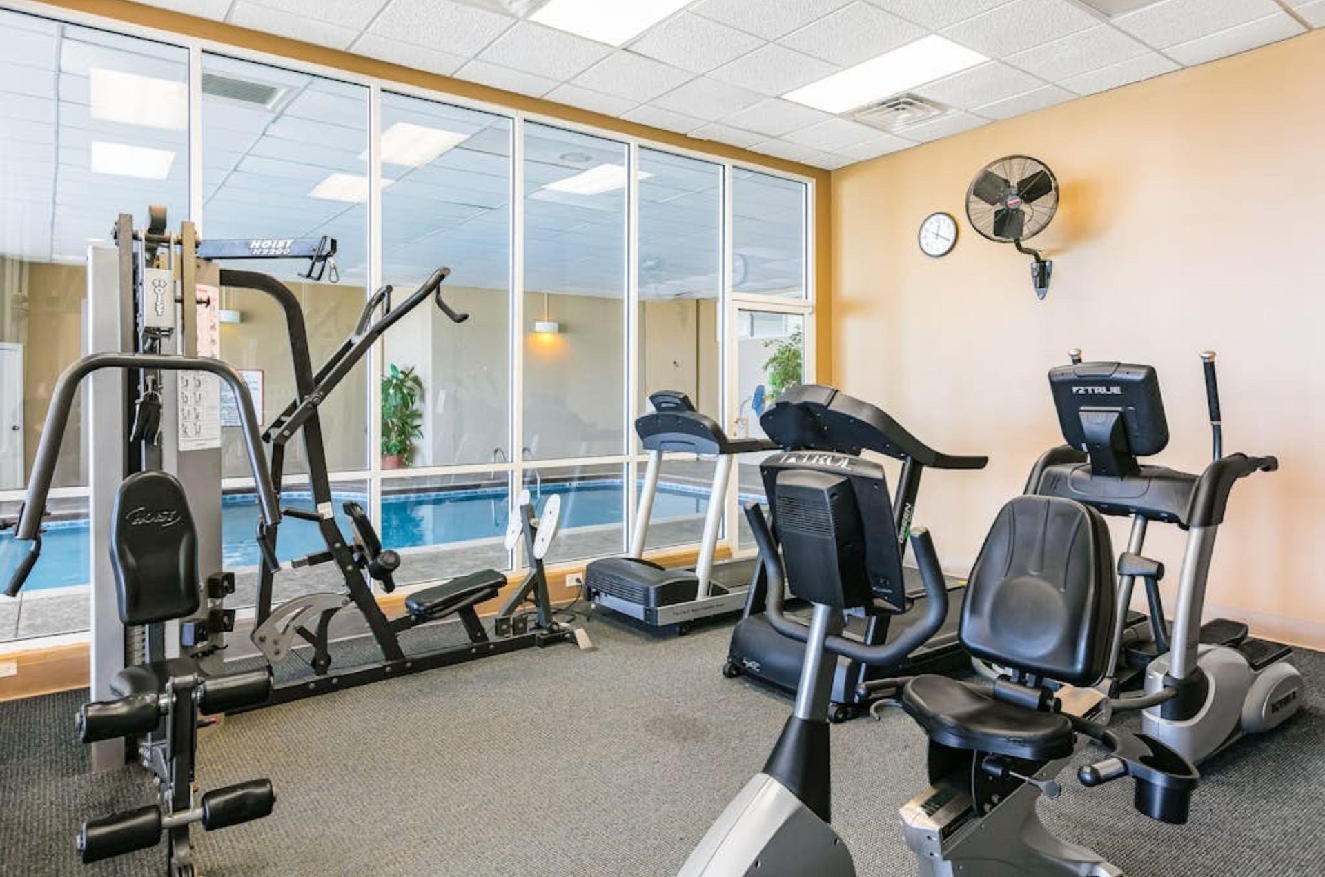 The onsite fitness center at Admirals Quarters in Orange Beach Alabama