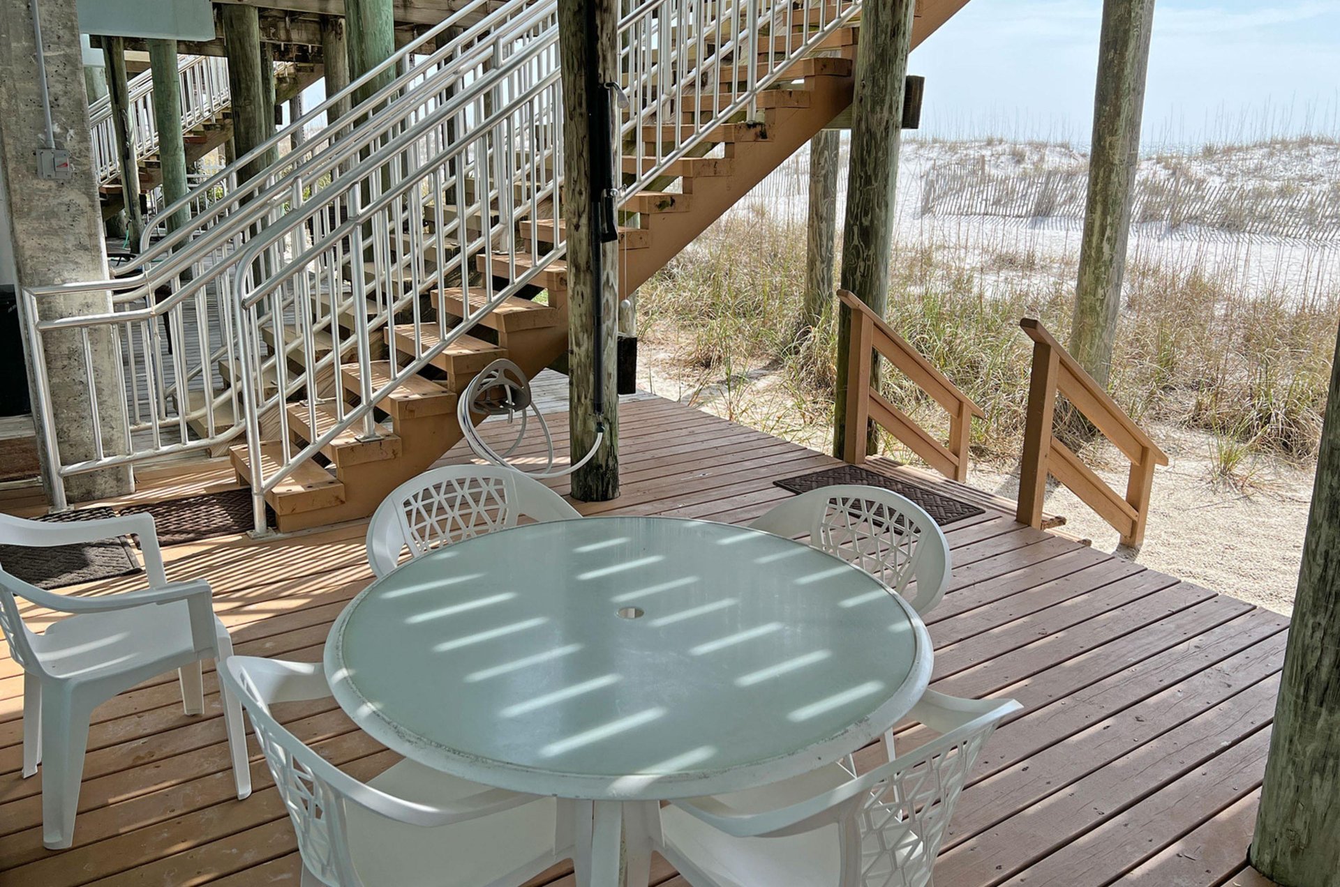 White Sands boasts relaxing ground level, beachfront terraces