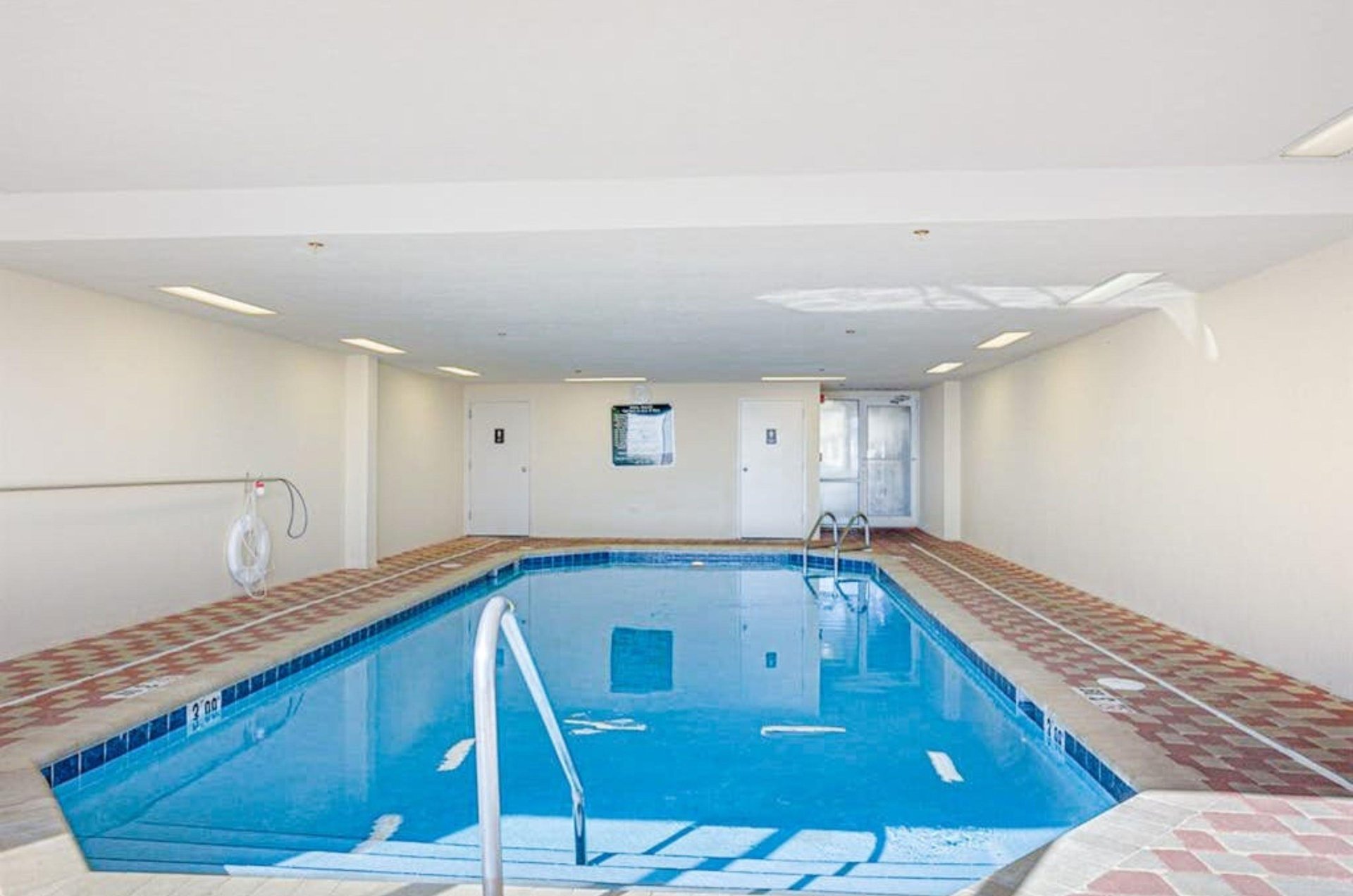 The indoor swimming pool at the Enclave in Orange Beach Alabama