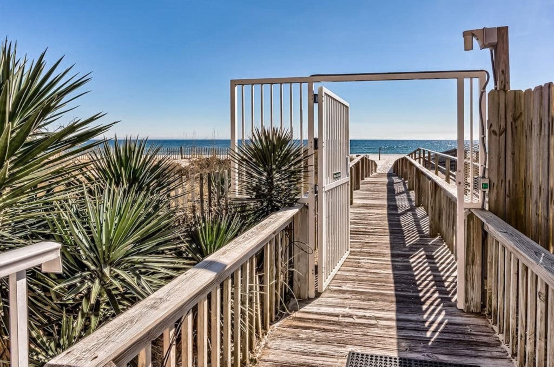 The condos boast direct access to miles of pristine beaches