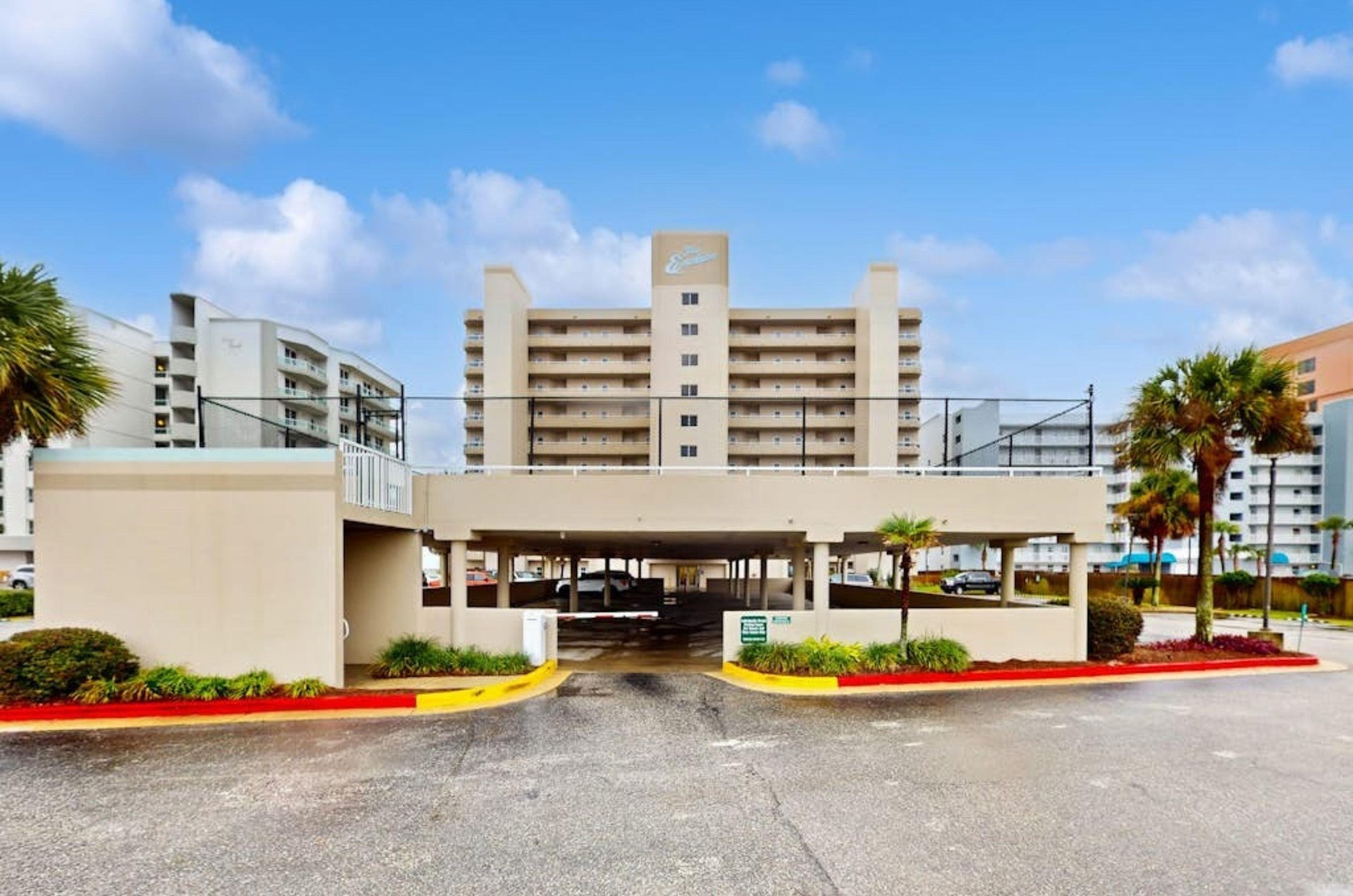 View from the street of the Enclave in Orange Beach Alabama